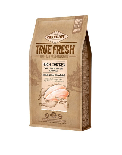 CARNILOVE True Fresh Chicken pre staršie psy všetkých plemien 4 kg