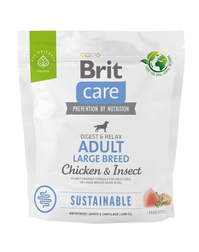 BRIT CARE Sustainable Adult Large Breed Chicken & Insekt 1kg