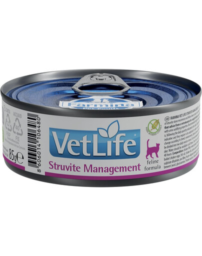 FARMINA Vet Life Natural Diet Cat Struvite Management 85 g