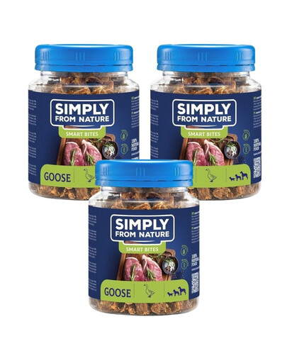 SIMPLY FROM NATURE Smart Bites z husi 3x130 g