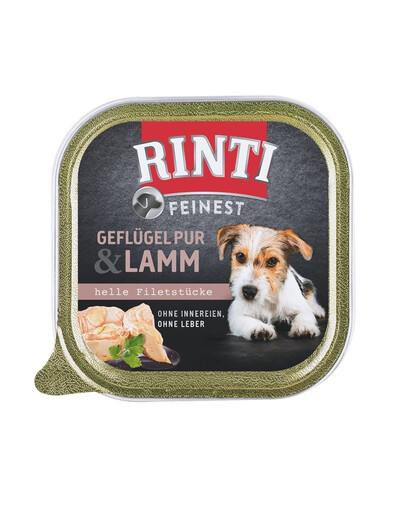 RINTI Feinest Poultry Pure&Lamb zásobník na hydinové a jahňacie mäso 150 g