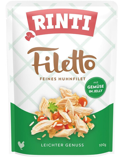 RINTI Filetto in Jelly Chicken&Vegetables vrecúško v želé s kuracím mäsom a zeleninou 100 g