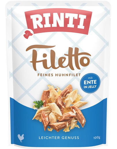 RINTI Filetto v želé s kuracím mäsom a kačicou 100 g