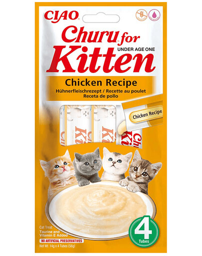 INABA Churu Kitten Chicken 4x14 g