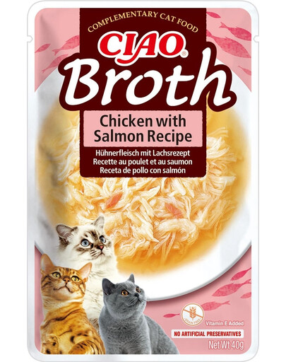 INABA Cat CIAO Broth Bulion Chicken & Salmon 40g