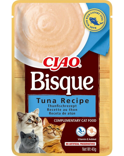 INABA CIAO Bisque Soup Tuniakový krém pre mačky  40g