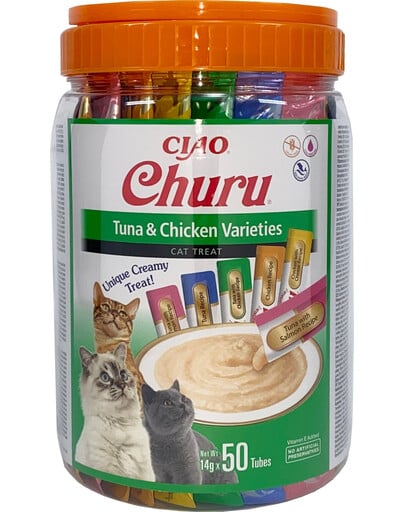 INABA Cat Churu Variety Tuna&Chicken 50x14g (700g)