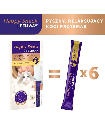 FELIWAY Happy Snack 6x15 g krémová maškrta pre mačky