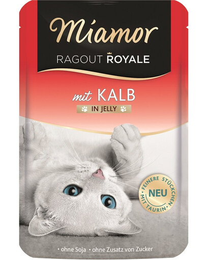 MIAMOR Ragout Royale in Jelly Veal teľacie želé pre mačky 100 g