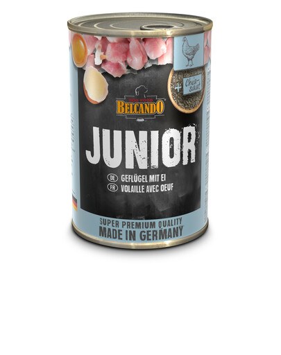 BELCANDO Junior Hydina s vajcom pre šťeňatá 6 x 400 g