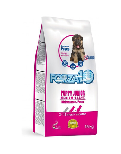 FORZA10 M/L Maintenance Puppy Junior Granule s rybami pre šteňatá stredných a veľkých plemien 15 kg