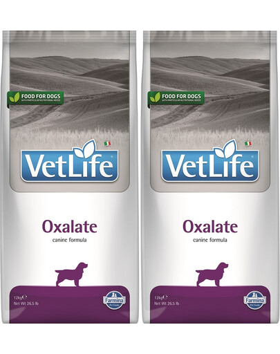FARMINA Vet Life Dog Oxalate karma dla psa z problemami z nerkami i układem moczowym 2 x 12 kg