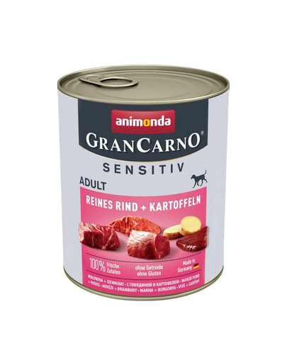 ANIMONDA Grancarno Sensitive hovädzie a zemiaky 800 g