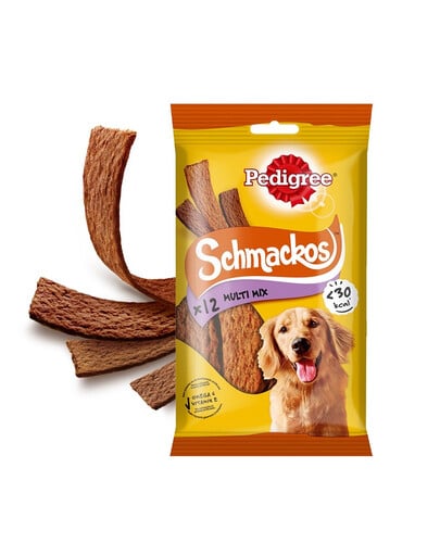 PEDIGREE Schmackos 12 ks pochúťka pre psov s hovädzím mäsom 86 g