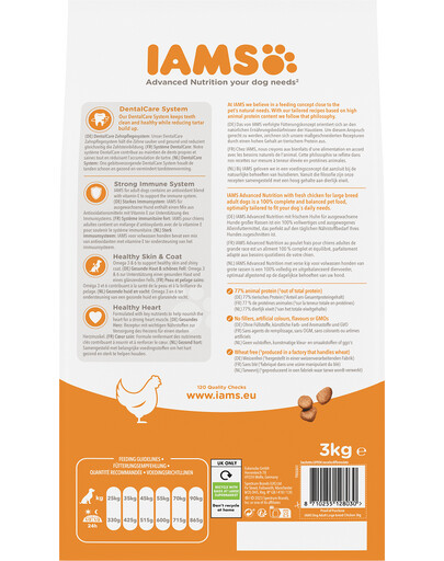 IAMS ProActive Health Adult Large Breed Chicken 3 kg