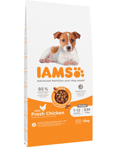 IAMS ProActive Health Puppy & Junior Small & Medium Breed Chicken 12 kg