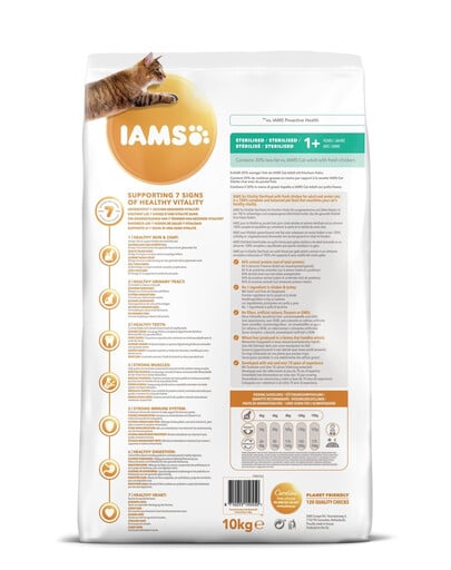 IAMS Adult Weight Control All Breeds Chicken Granule s kuracím mäsom pre mačky 10 kg