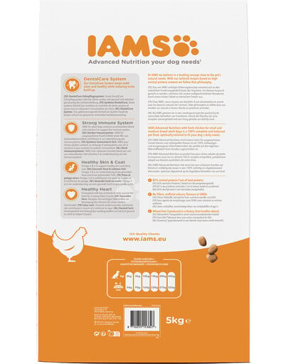 IAMS For Vitality Granule pre psov malých a stredných plemien s kuracím mäsom 5 kg