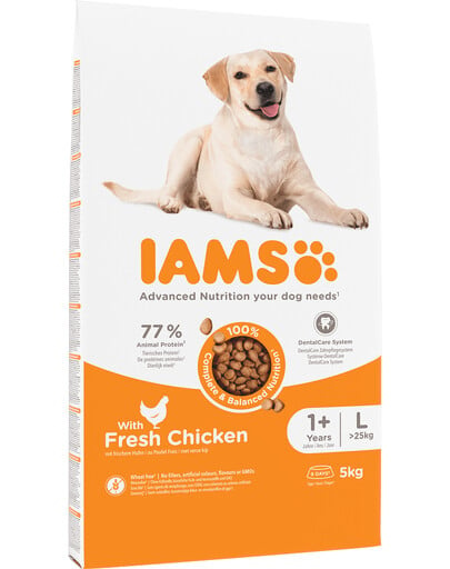 IAMS For Vitality Granule pre psov veľkých plemien s kuracím mäsom 5 kg