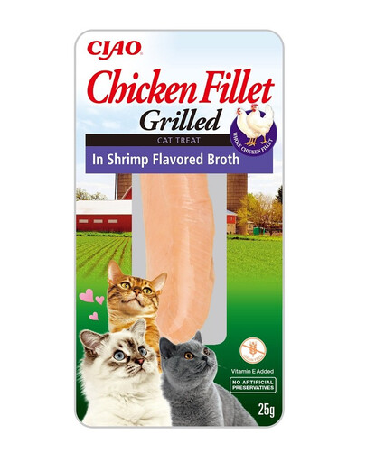 INABA CIAO Chicken fillet grilled vo vývare z kreviet 25 g