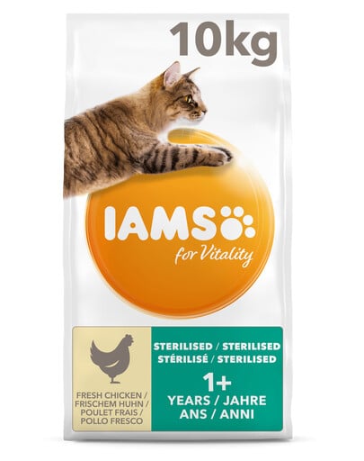 IAMS Adult Weight Control All Breeds Chicken Granule s kuracím mäsom pre mačky 10 kg