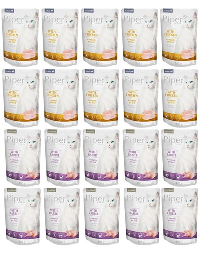 PIPER Animals Cat Sterilized Vrecúška pre mačky po sterilizácii 20x100 g