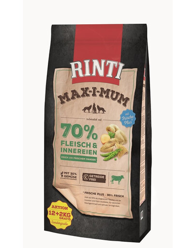 RINTI MAX-I-MUM Rumen s bachorom 12 + 2 kg