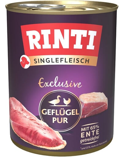 RINTI Singlefleisch Exclusive hydina Čistá monoproteínová hydina 800 g