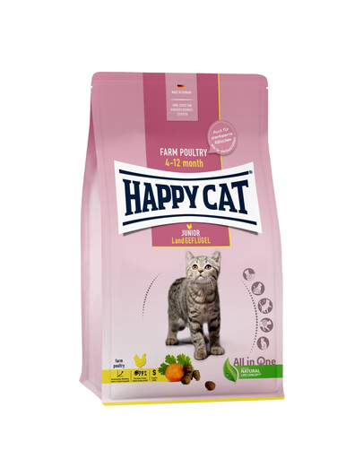 HAPPY CAT Junior Country Granule pre mačiatka s hydinovým mäsom 10 kg
