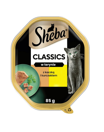 SHEBA Classics 85g Kuracie a kačacie pre mačky