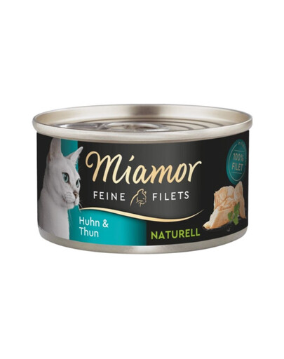 MIAMOR Feine Filets Naturell Chicken&Tuna 80g