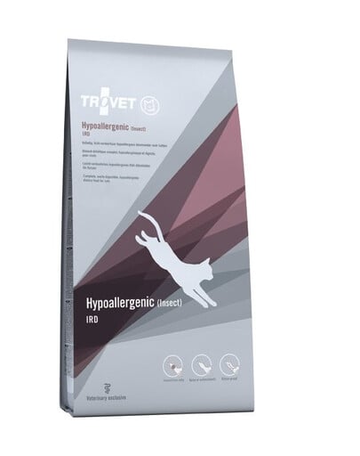 TROVET Hypoallergenic Insect IRD pre mačku s hmotnosťou 3 kg