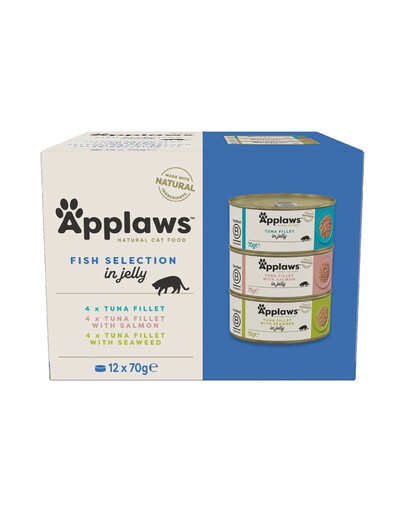 APPLAWS Cat Tin Fish Selection in Jelly Multipack 12x70g