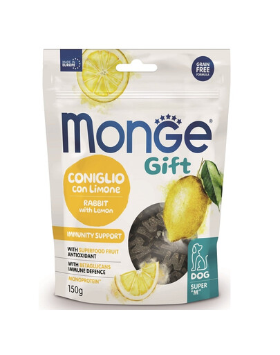 MONGE Monge Gift 150 g Krmivo s králikom s citrónom