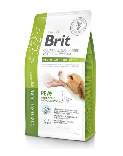 BRIT Veterinary Care Dog Gluten Grain free Veg Fibre Complemantary Food 2 kg