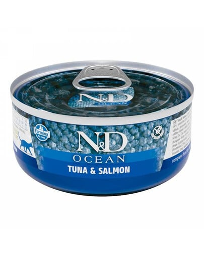 FARMINA N&D Ocean Cat Tuna, salmón 70 g