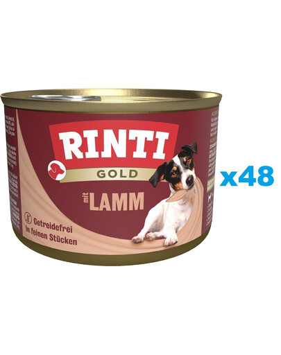 RINTI Gold Lamb Mini Jahňacie pre psov malých plemien 48x185 g