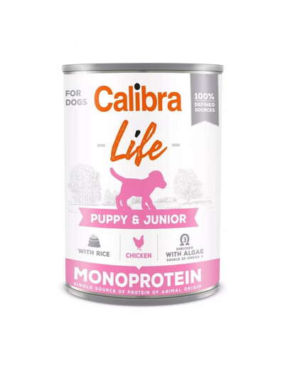 CALIBRA Dog Life Puppy&Junior Chicken & Rice 400 g