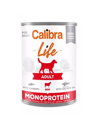 CALIBRA Dog Life Adult Beef & Carrots 400 g