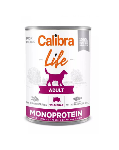 CALIBRA Dog Life Adult Wild boar & Cranberries 400 g