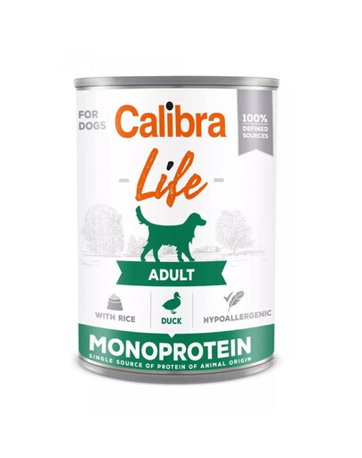 CALIBRA Dog Life Adult Duck & Rice 400 g