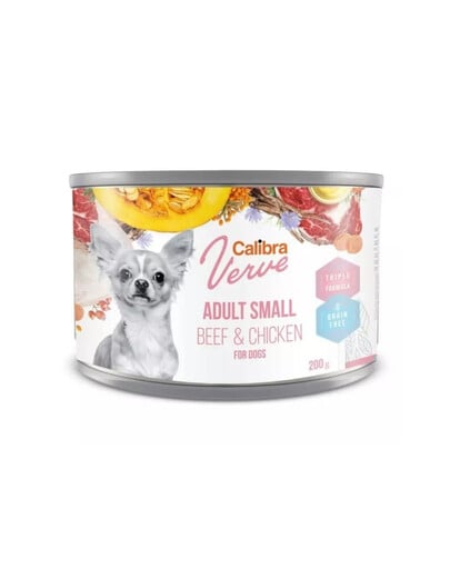 CALIBRA Dog Verve GF Adult Small Beef&Chicken 200 g