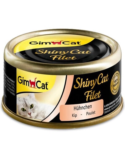 GIMCAT Shiny Cat Filet Chicken in Bulion 70 g