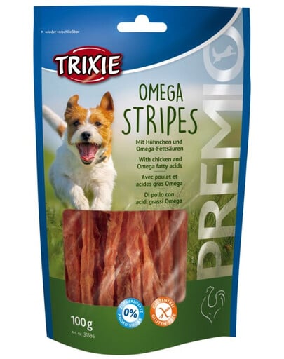 TRIXIE Premio Omega Stripes kuracie 100 g