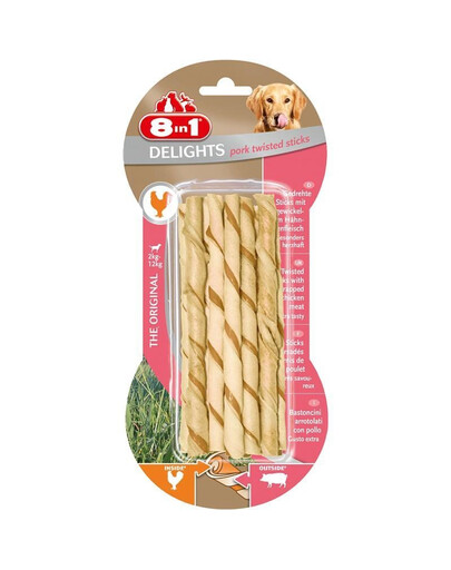 8IN1 Maškrta Delights párok Twisted Sticks 10 ks