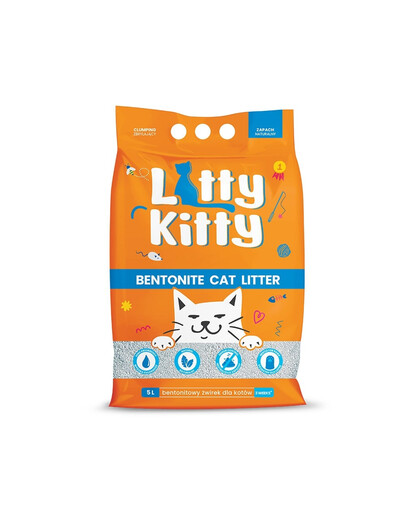 LITTY KITTY Bentonit - Prírodné bentonitové stelivo 5 L (4 kg)