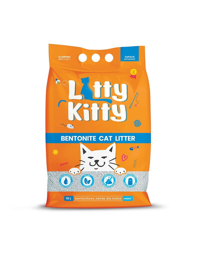 LITTY KITTY Bentonit - Prírodné bentonitové stelivo 10 L (8 kg)