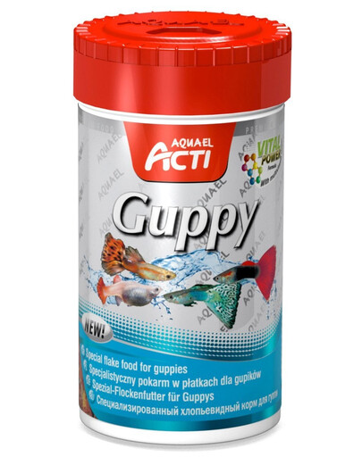 AQUAEL Krmivo pre ryby Acti Guppy 100 Ml