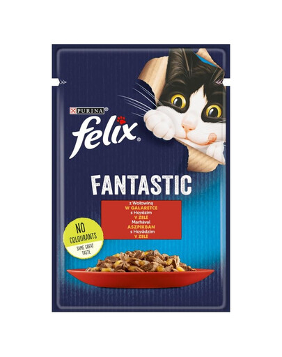 FELIX FANTASTIC Hovädzie mäso v želé 26x85g