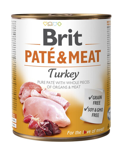BRIT Pate & meat turkey 800 g